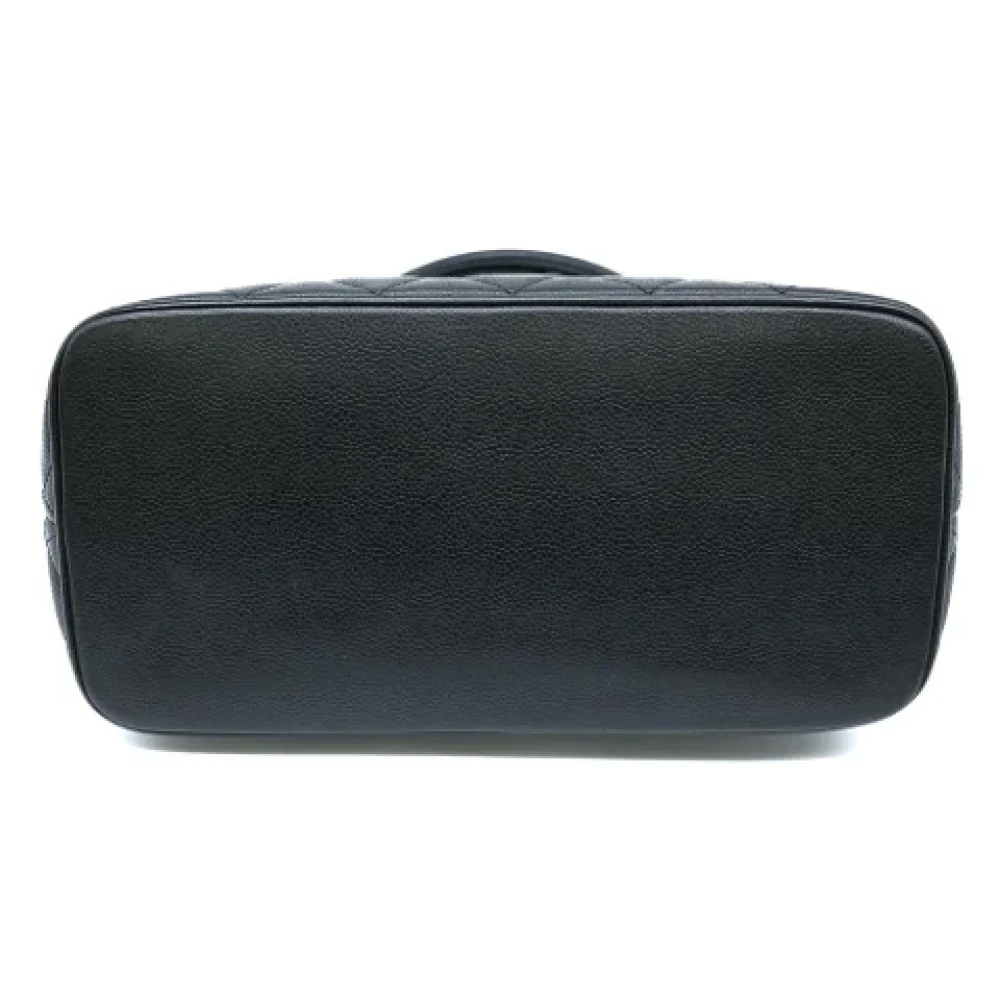 Chanel Vintage Pre-owned Leather handbags Black Dames