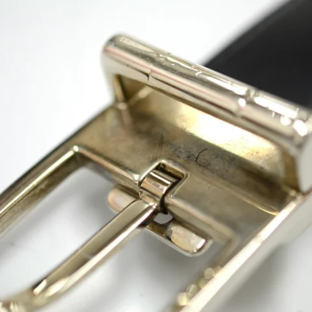 Bvlgari Vintage Pre-owned Leather belts Black Heren