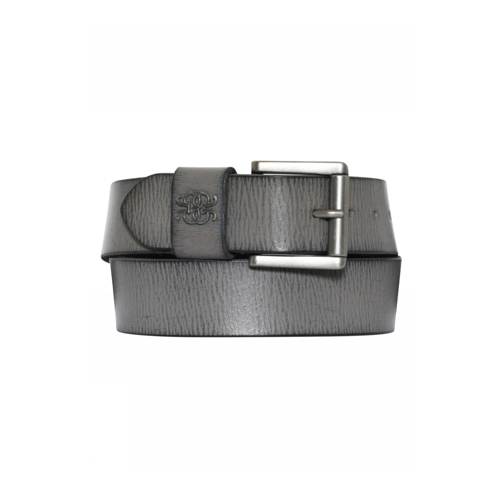 Gustav Kristallen Leren Riem met Monogram Detail Gray Dames