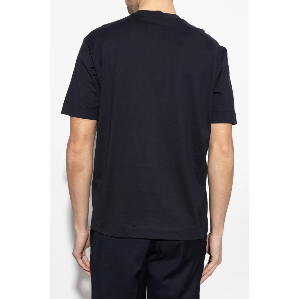 Emporio Armani T-shirt met logo Blue Heren