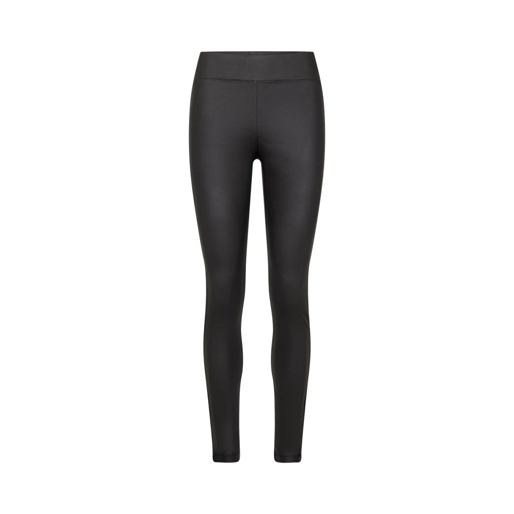 Soyaconcept Hoge taille zwarte leggings met stretch Black Dames