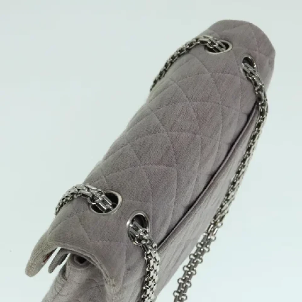 Chanel Vintage Pre-owned Cotton handbags Purple Dames