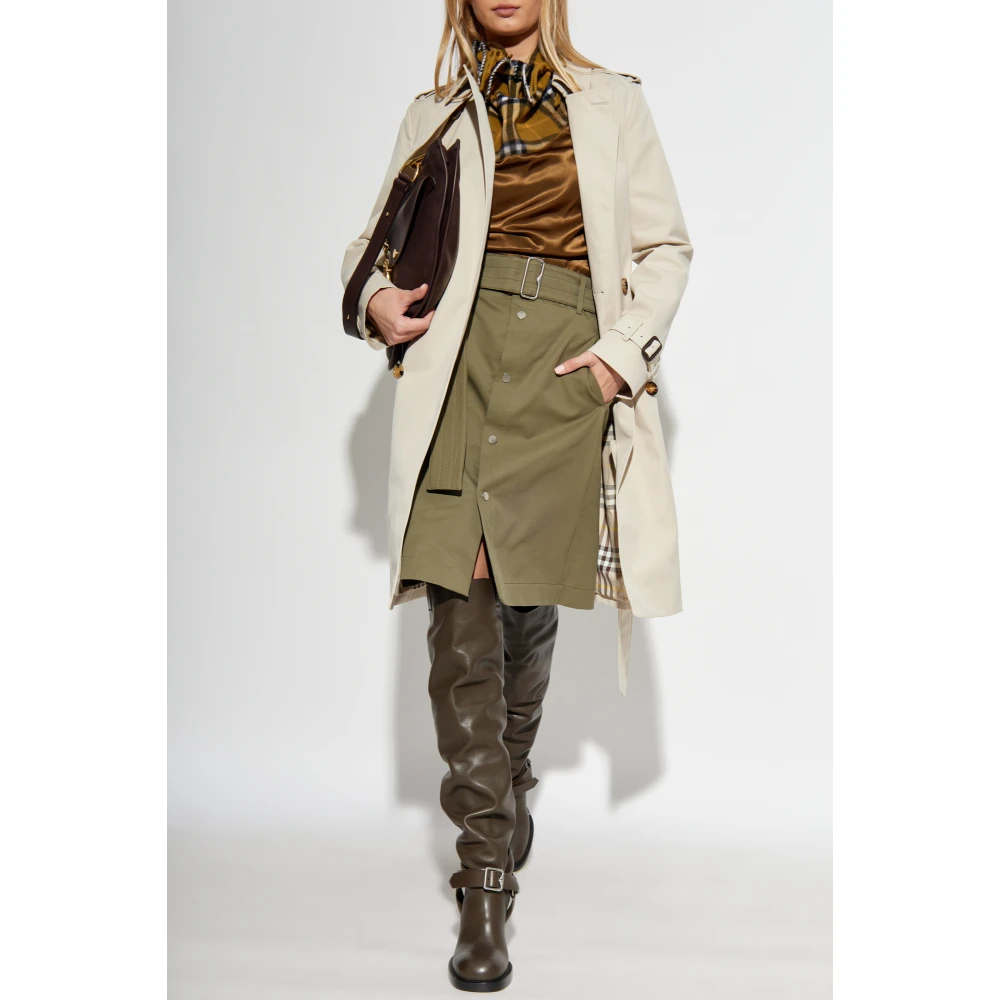 Burberry Trenchcoat met zakken Beige Dames
