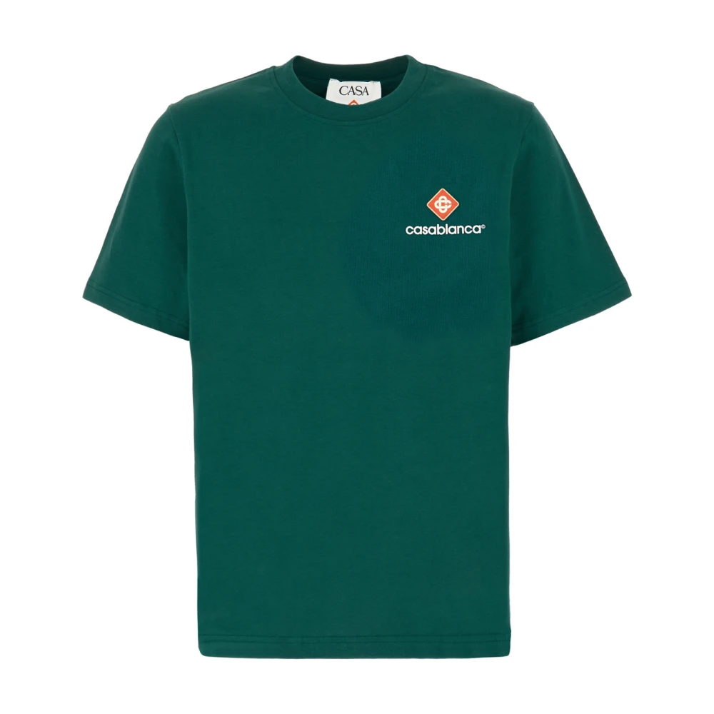Casablanca , T-Shirts, Male, Green, Xl, T-Shirt