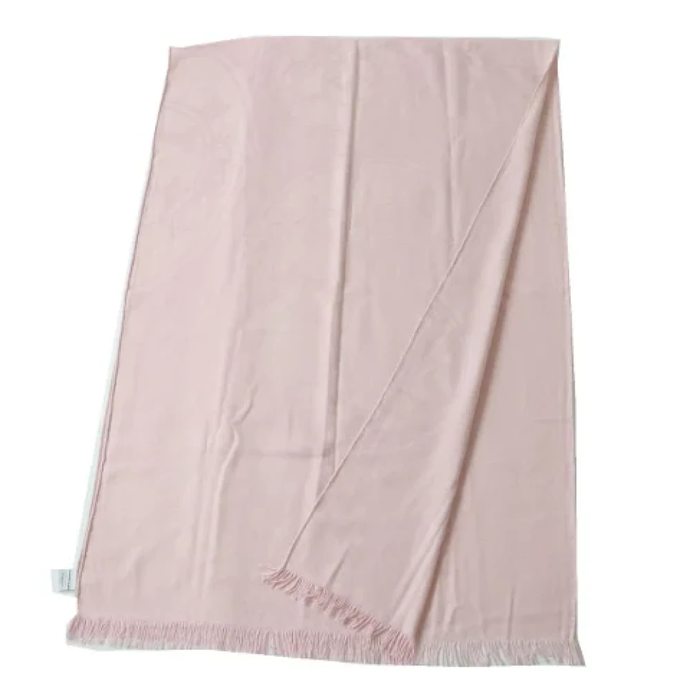 Hermès Vintage Pre-owned Canvas scarves Pink Dames