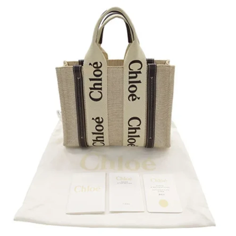 Chloé Pre-owned Canvas handbags Beige Dames