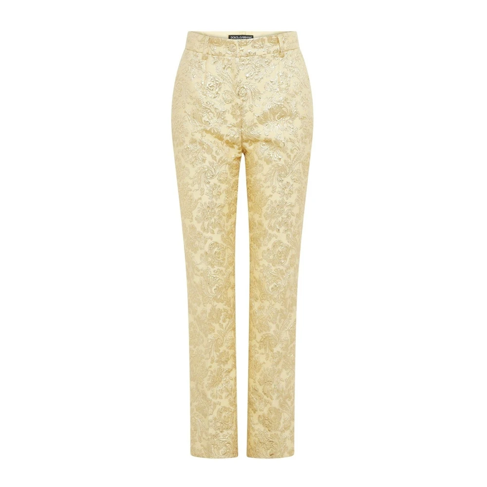 Dolce & Gabbana Slim-fit Trousers Yellow Dames