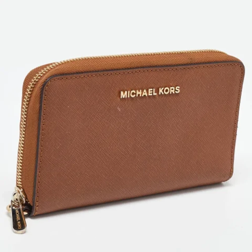 Michael Kors Pre-owned Leather wallets Brown Dames