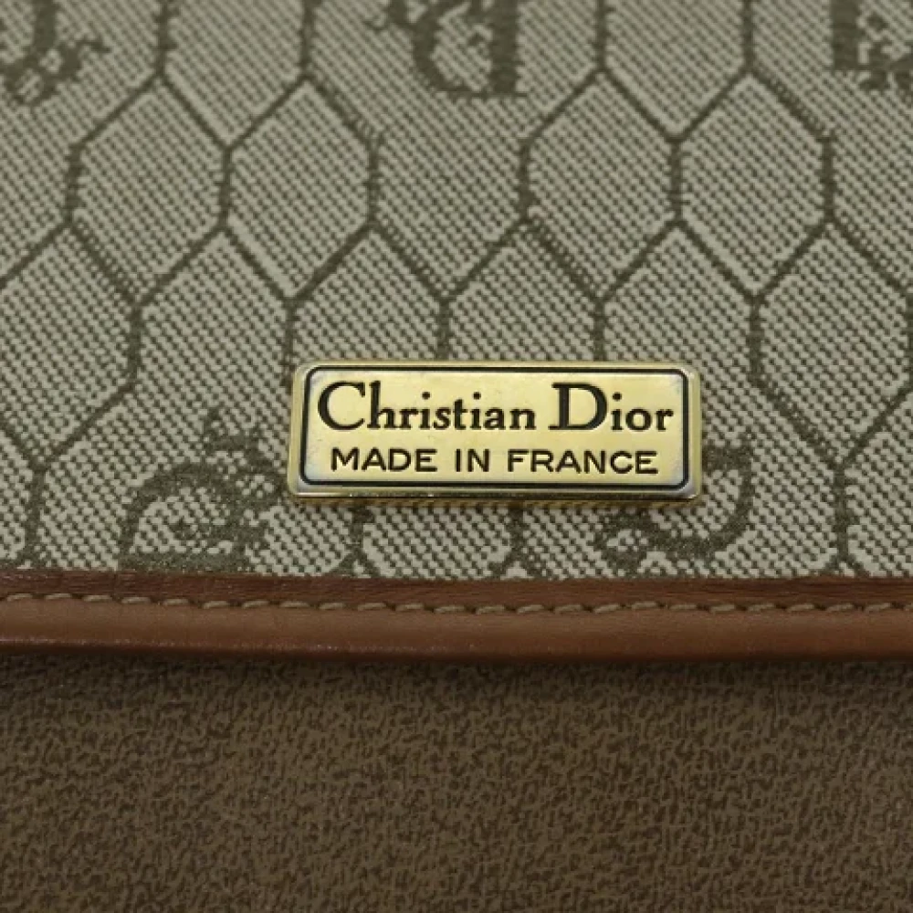 Dior Vintage Pre-owned Canvas dior-bags Beige Dames