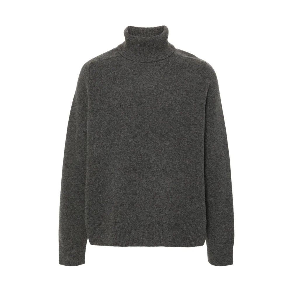 Maison Margiela Antracietgrijze Gebreide Rolhals Sweater Gray Heren