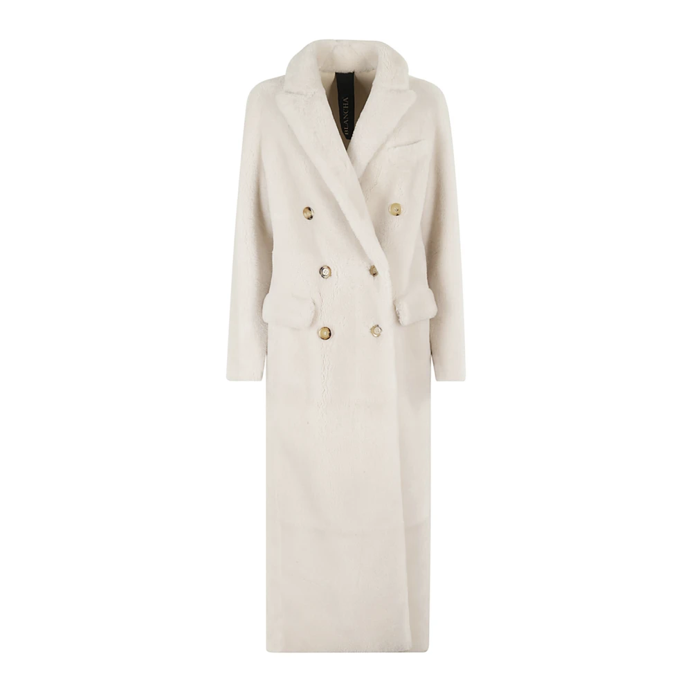 Blancha Warme Shearling Winterjas White Dames