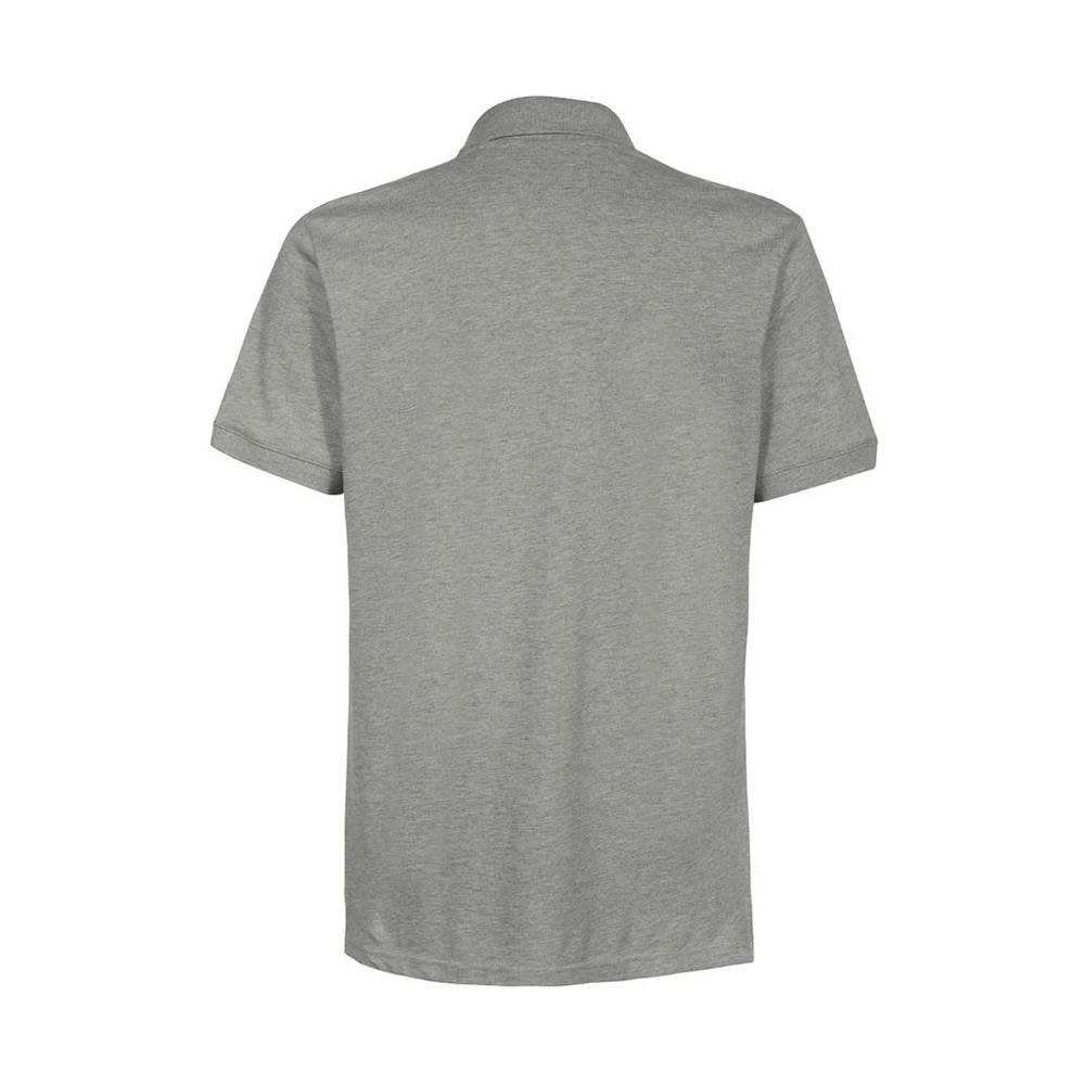 Les Deux Contrasterend Logo Katoenen Poloshirt Gray Heren