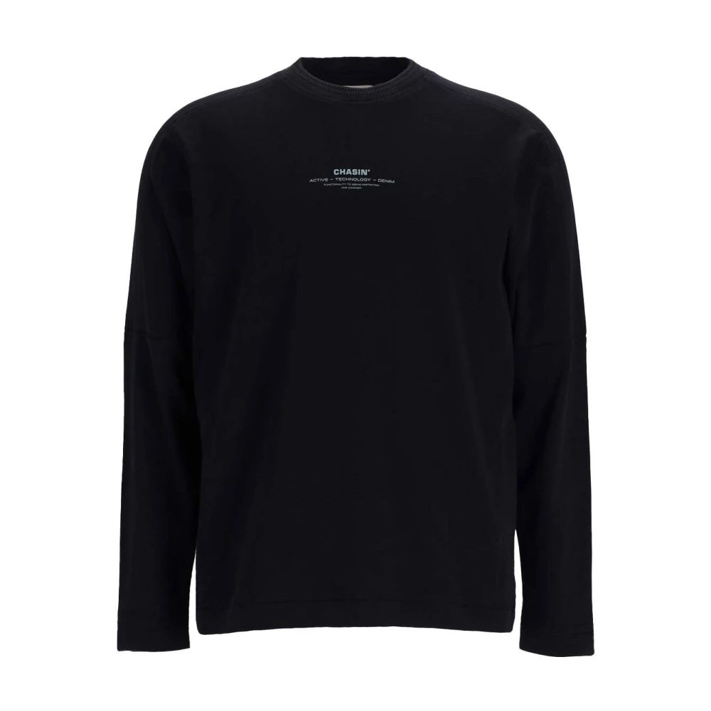 Chasin Lange Mouw T-shirt 51110013 PAX Black Heren