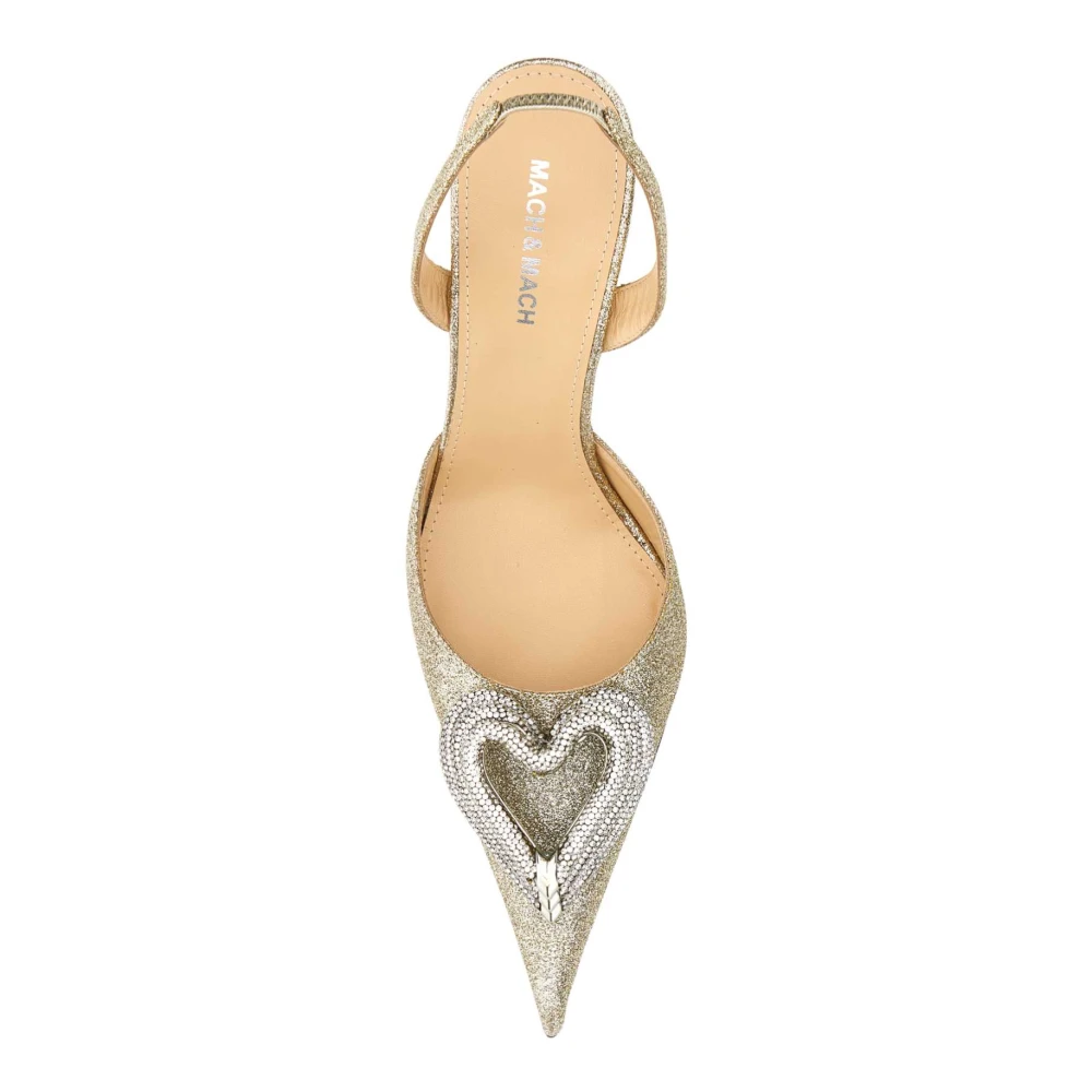 Mach & Mach Platinum Stoffen Pumps Gray Dames