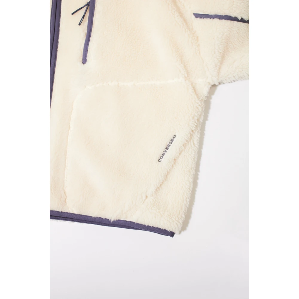 Converse Sherpa Full-Zip Jacket White Dames