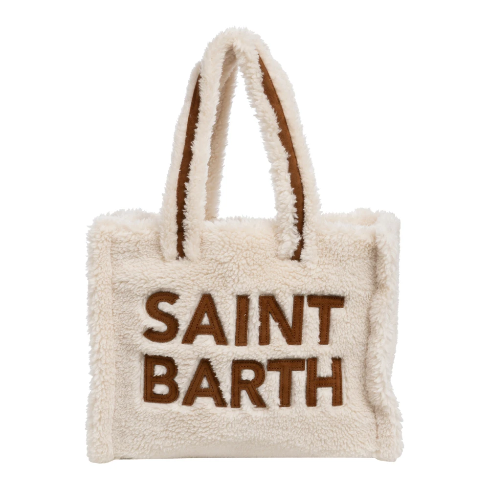 MC2 Saint Barth Verstelbare Tote Tas met Drukknoopsluiting White Dames