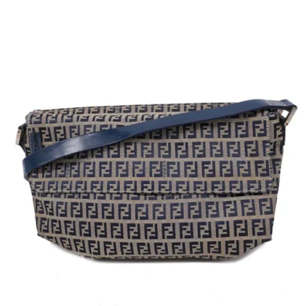 Fendi Vintage Pre-owned Canvas fendi-bags Blue Dames