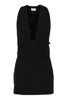 black-deep-v-neck-mini-dress