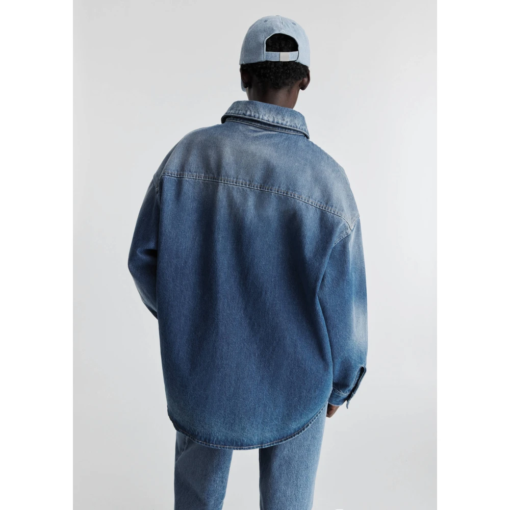 Axel Arigato Sasha Oversized Shirt Blue Dames