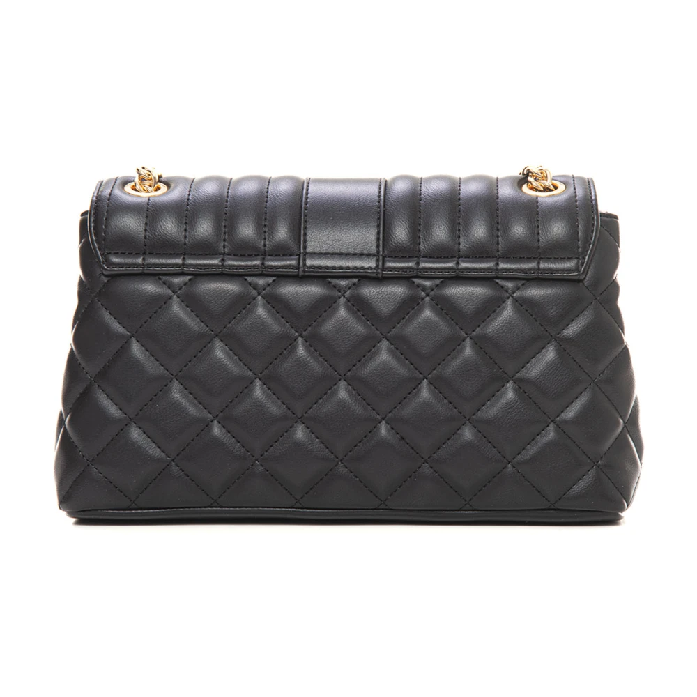 Pollini Gewatteerde Schoudertas met Schuifketting Black Dames