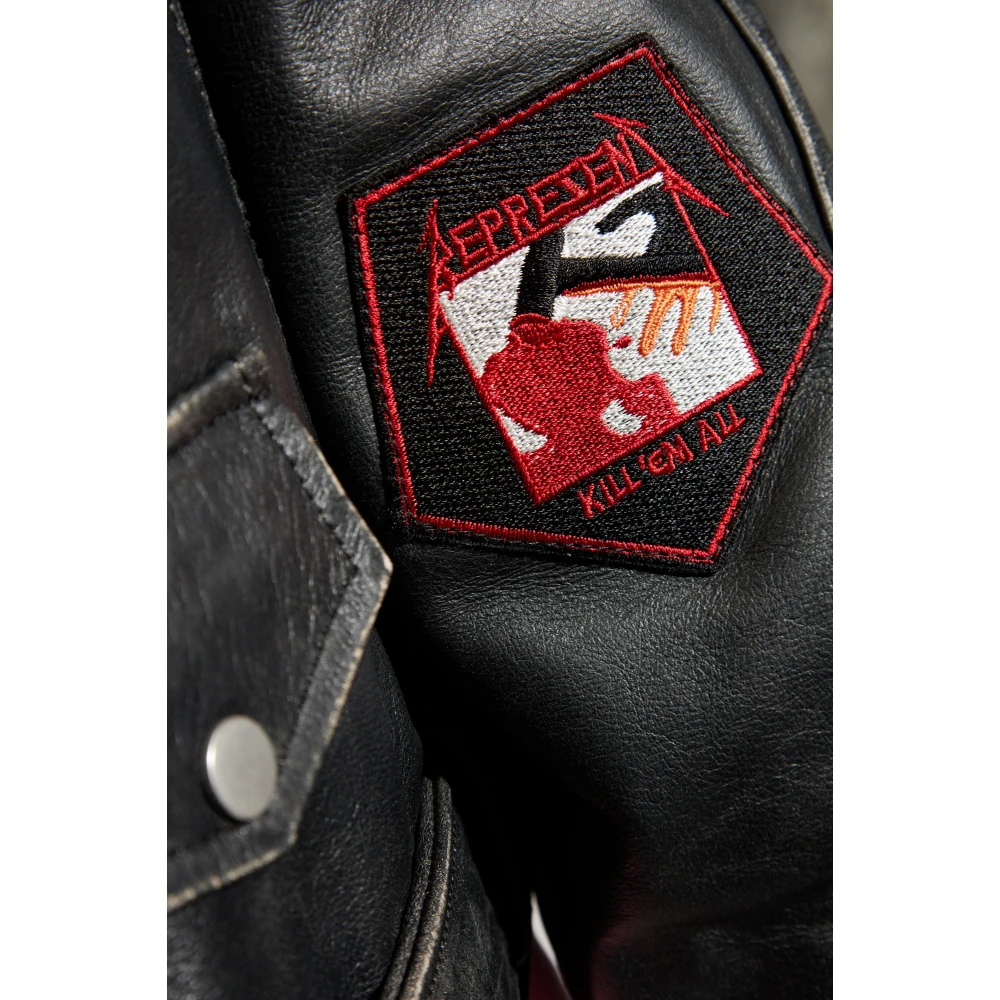 Represent Leren jas Black Heren