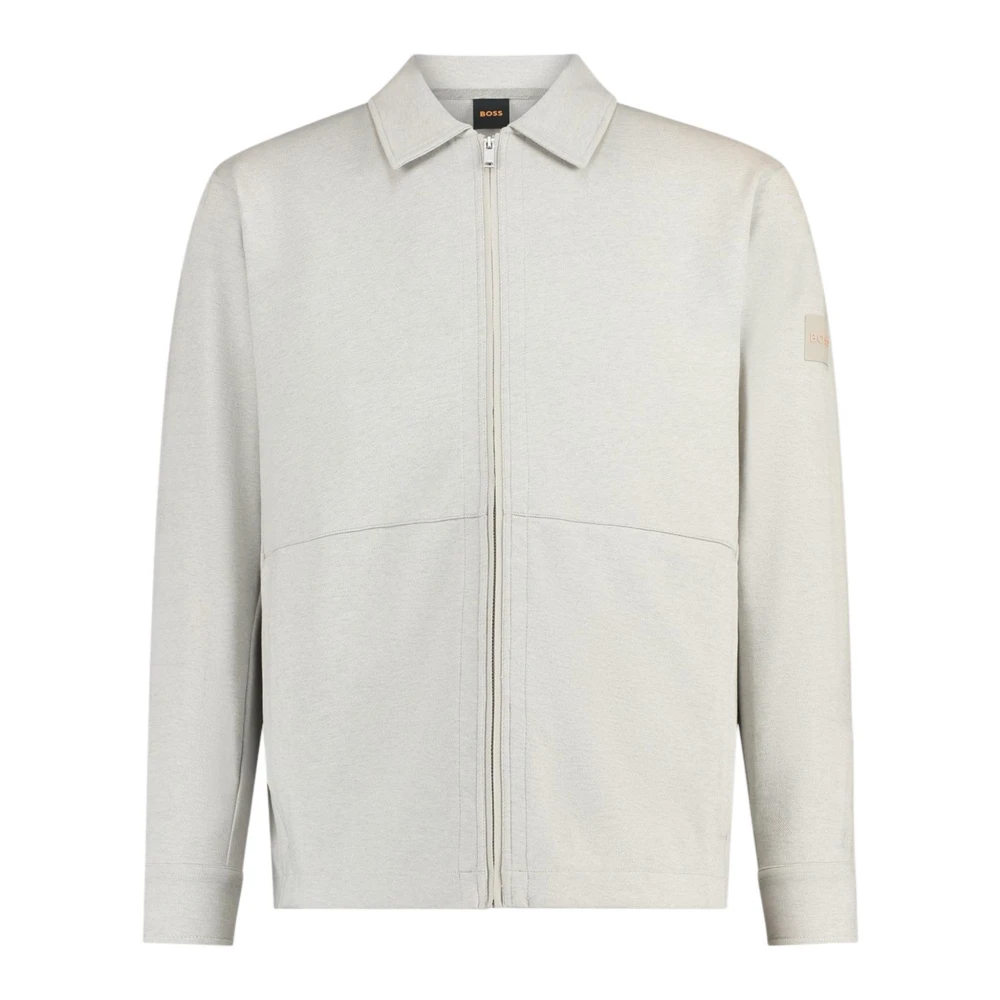 Hugo Gray Pe Twist Crew Neck Sweatshirt - Male - Light Jackets - Xl - Jackets