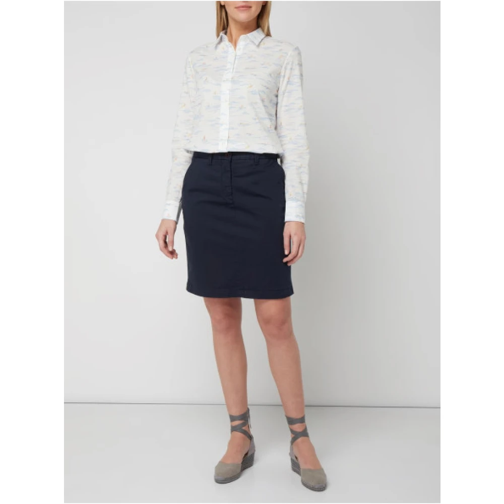 Gant Bedrukte mouwloze top White Dames