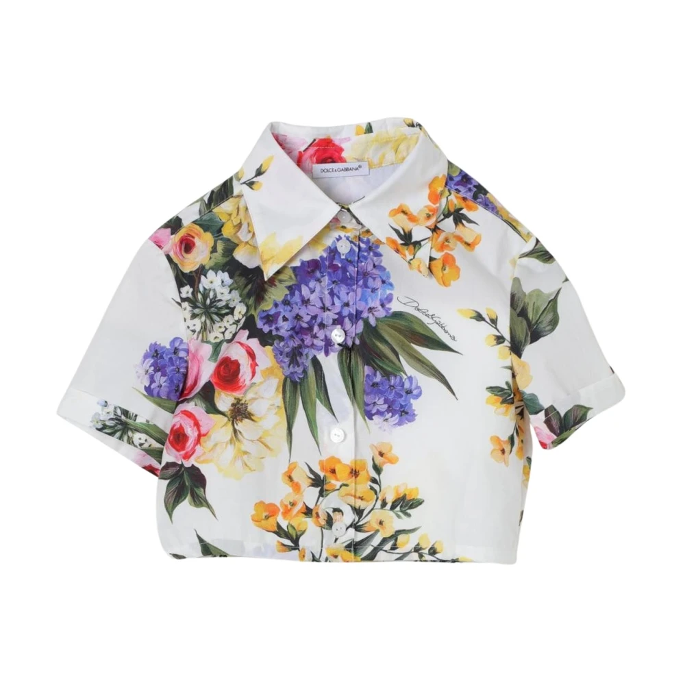 Dolce & Gabbana Girls Elegant Floral Shirt For Kids