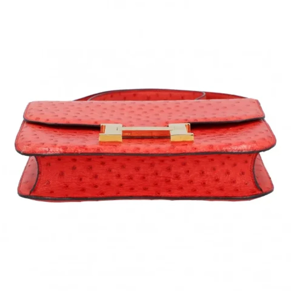Hermès Vintage Pre-owned Leather shoulder-bags Red Dames