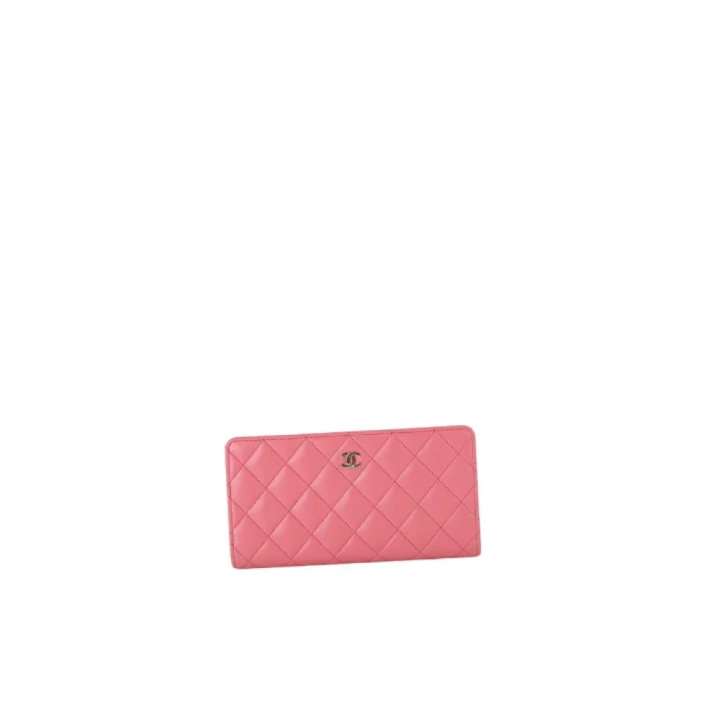 Chanel Vintage Pre-owned Leather wallets Pink Dames
