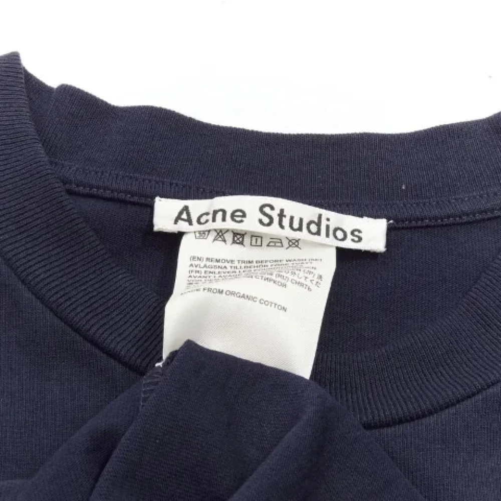 Acne Studios Pre-owned Cotton dresses Blue Dames