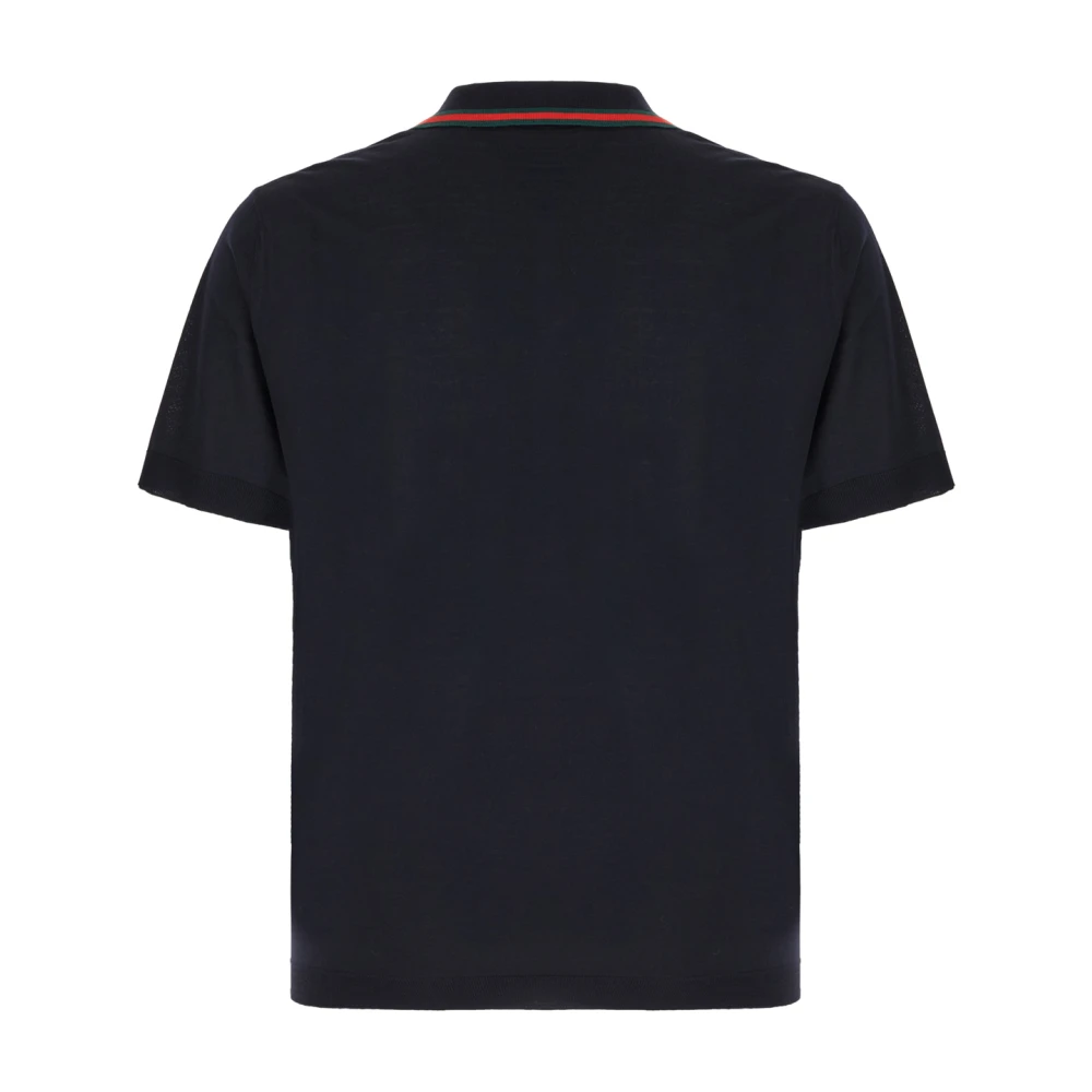 Gucci Klassieke Polo Shirt voor Mannen Blue Heren