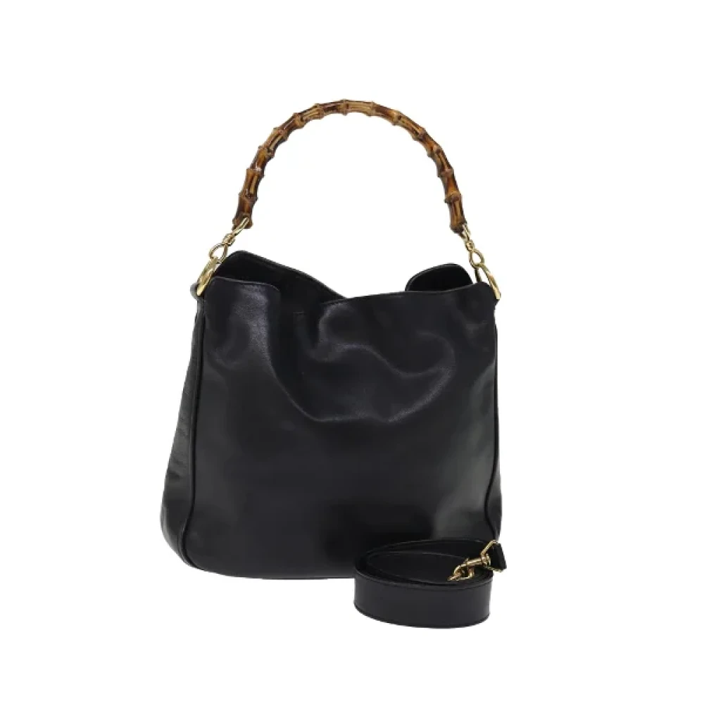 Gucci Vintage Pre-owned Leather gucci-bags Black Dames
