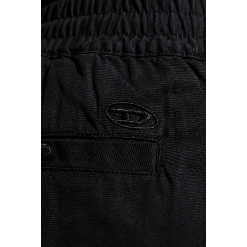 Diesel Broek met zakken Black Heren