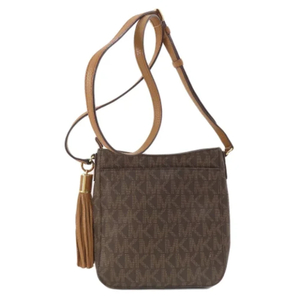 Michael Kors Pre-owned Canvas shoulder-bags Brown Dames