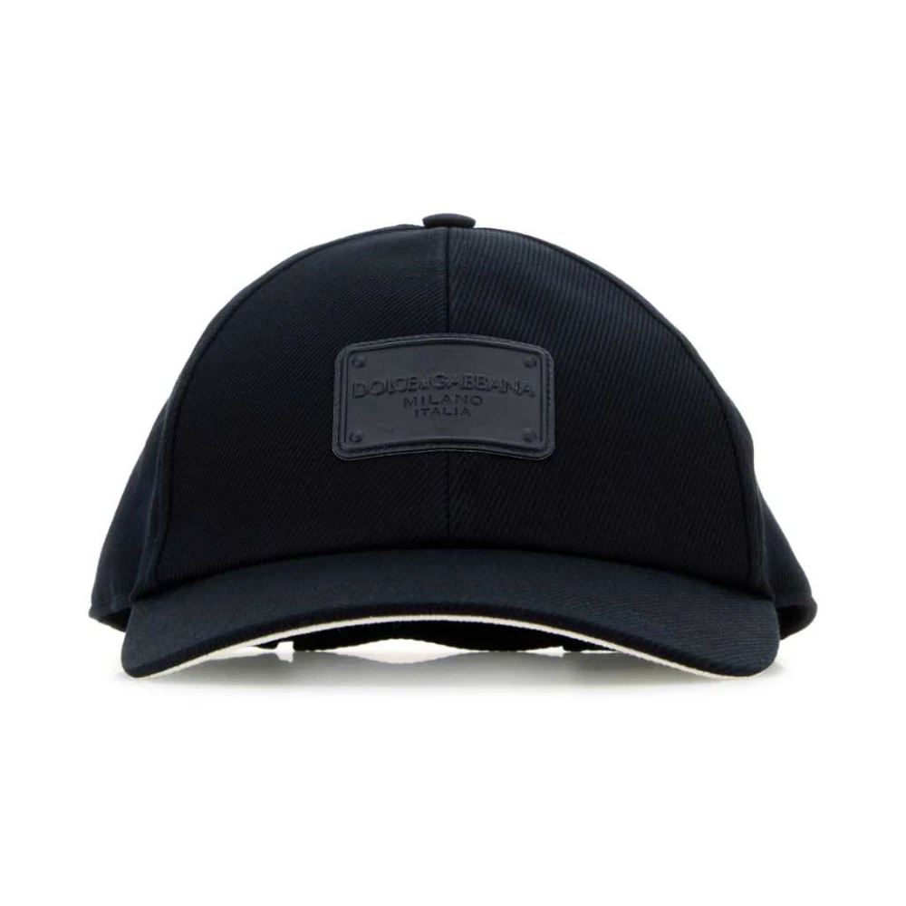 Dolce & Gabbana Midnight Blue Baseball Cap Blue Heren