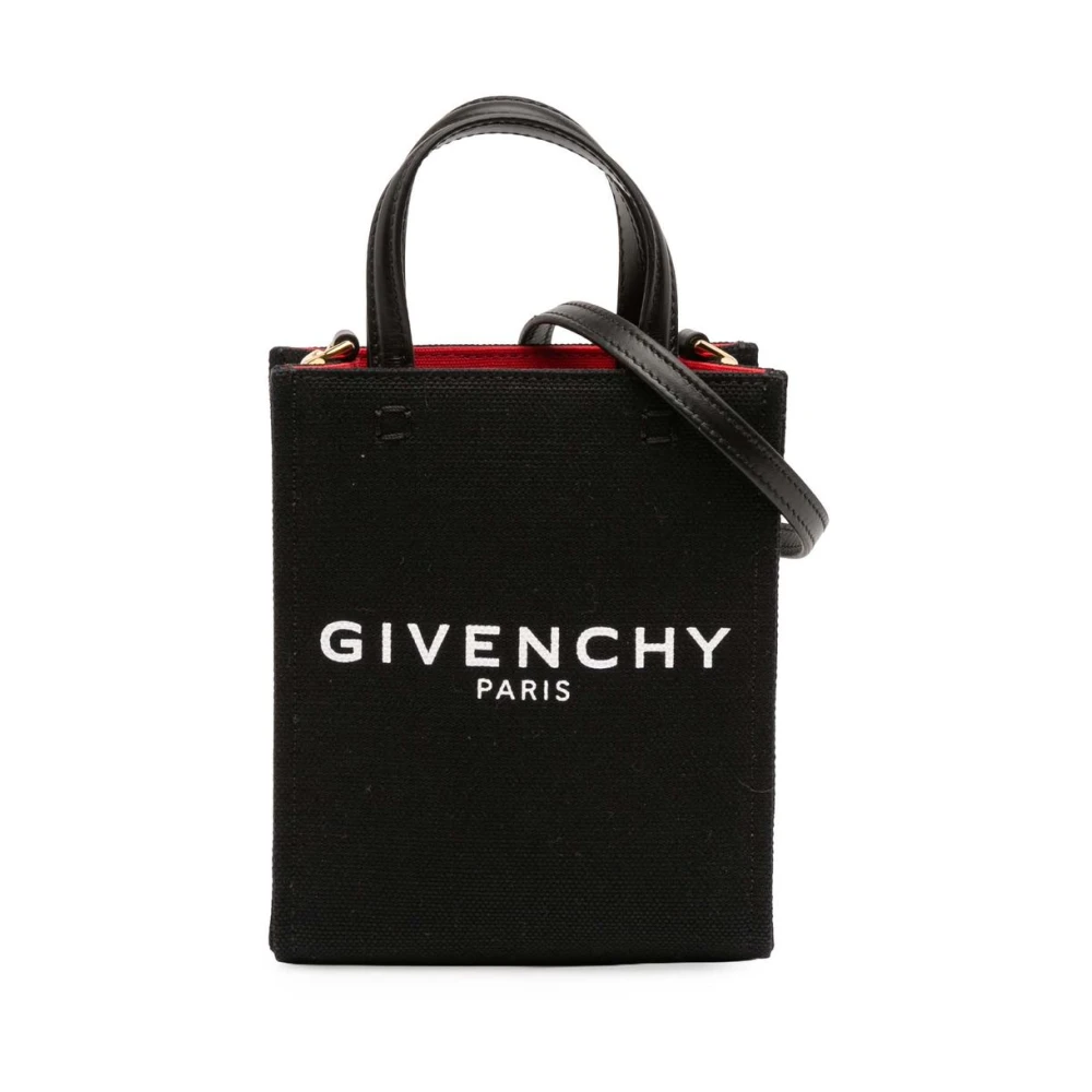Givenchy Pre-Owned Women's Black Pre-Owned Canvas Mini Tote Bag