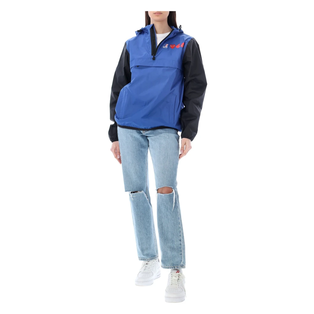 Comme des Garçons Bicolor Waterdichte Hoodie Ss23 Multicolor Heren