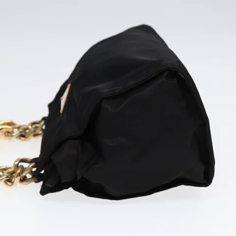 Prada Vintage Pre-owned Nylon handbags Black Dames