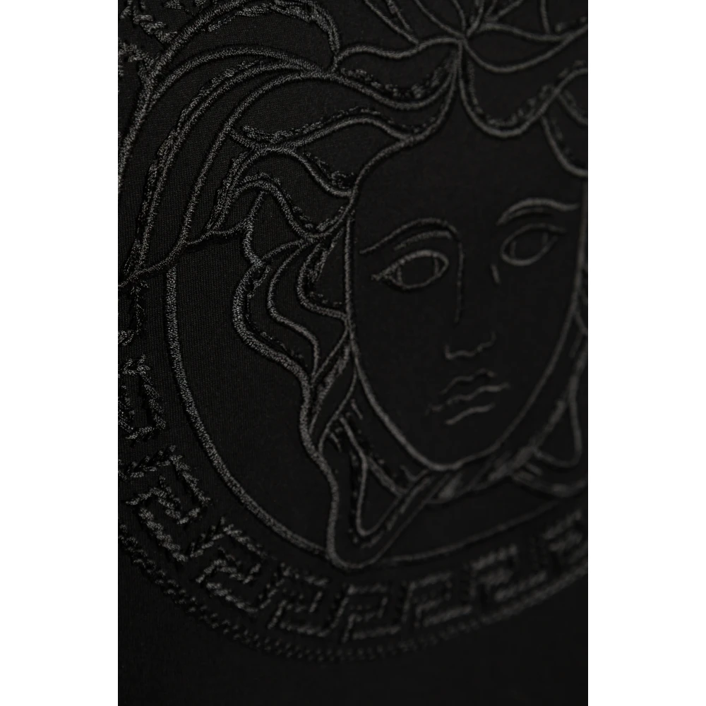Versace T-shirt met Medusa-hoofd Black Heren