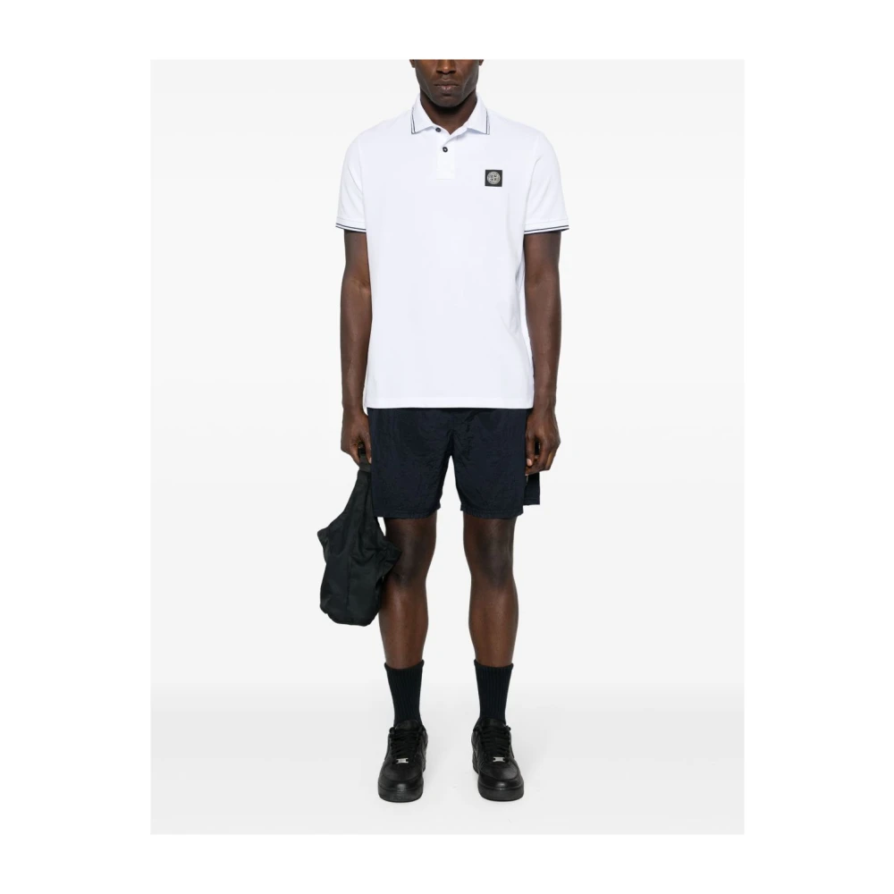 Stone Island Wit T-shirt en Polo White Heren