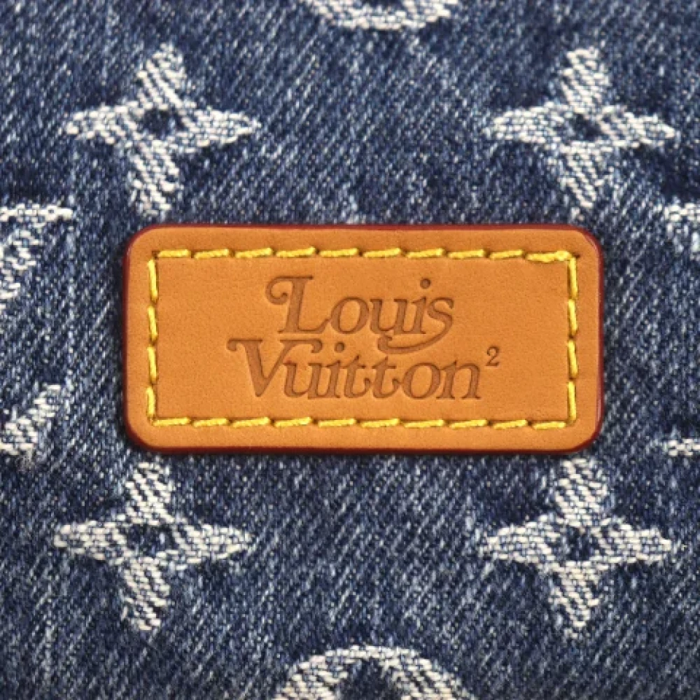 Louis Vuitton Vintage Pre-owned Fabric scarves Blue Heren