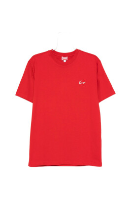 red-floral-print-crew-neck-t-shirt