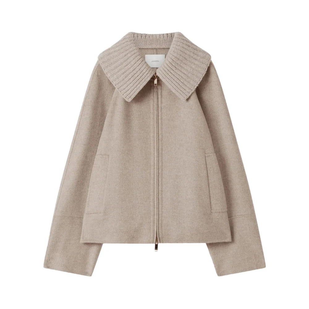 Joseph Women's Beige Winter Jackets, Xl, Cooksey Double Face Cashmere Jacket