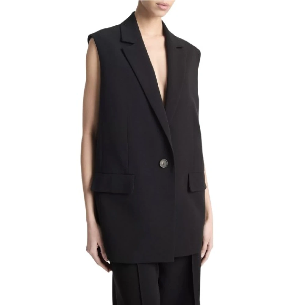 Vince Mouwloze Blazer Moderne Zomerse Kleding Black Dames