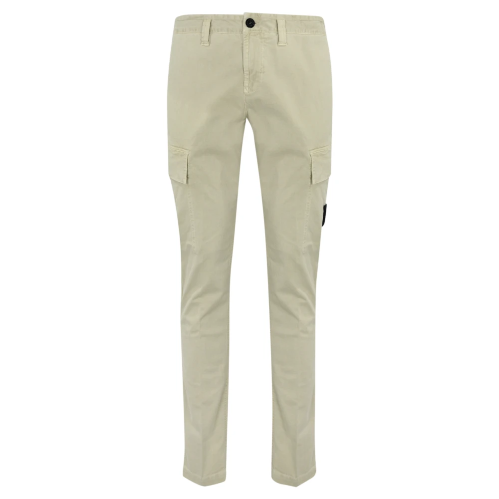 Stone Island Cargo katoenen broek met zakken White Heren