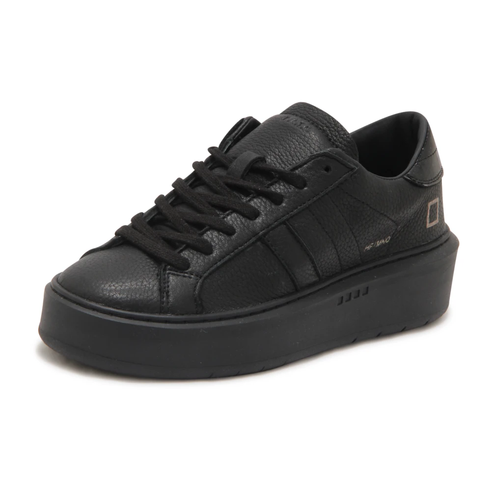 D.a.t.e. Women's Black Sneakers, 5 Uk, Hill Low Platform