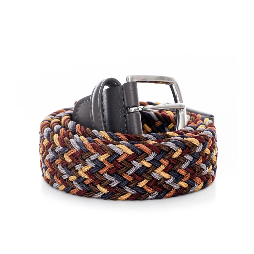 Anderson's Multicolor Gevlochten Elastische Riem Multicolor Heren