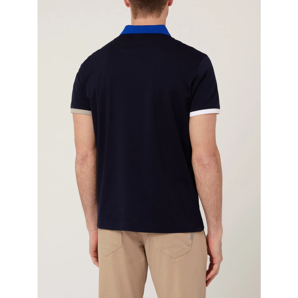 Harmont & Blaine Polo Shirts Blue Heren