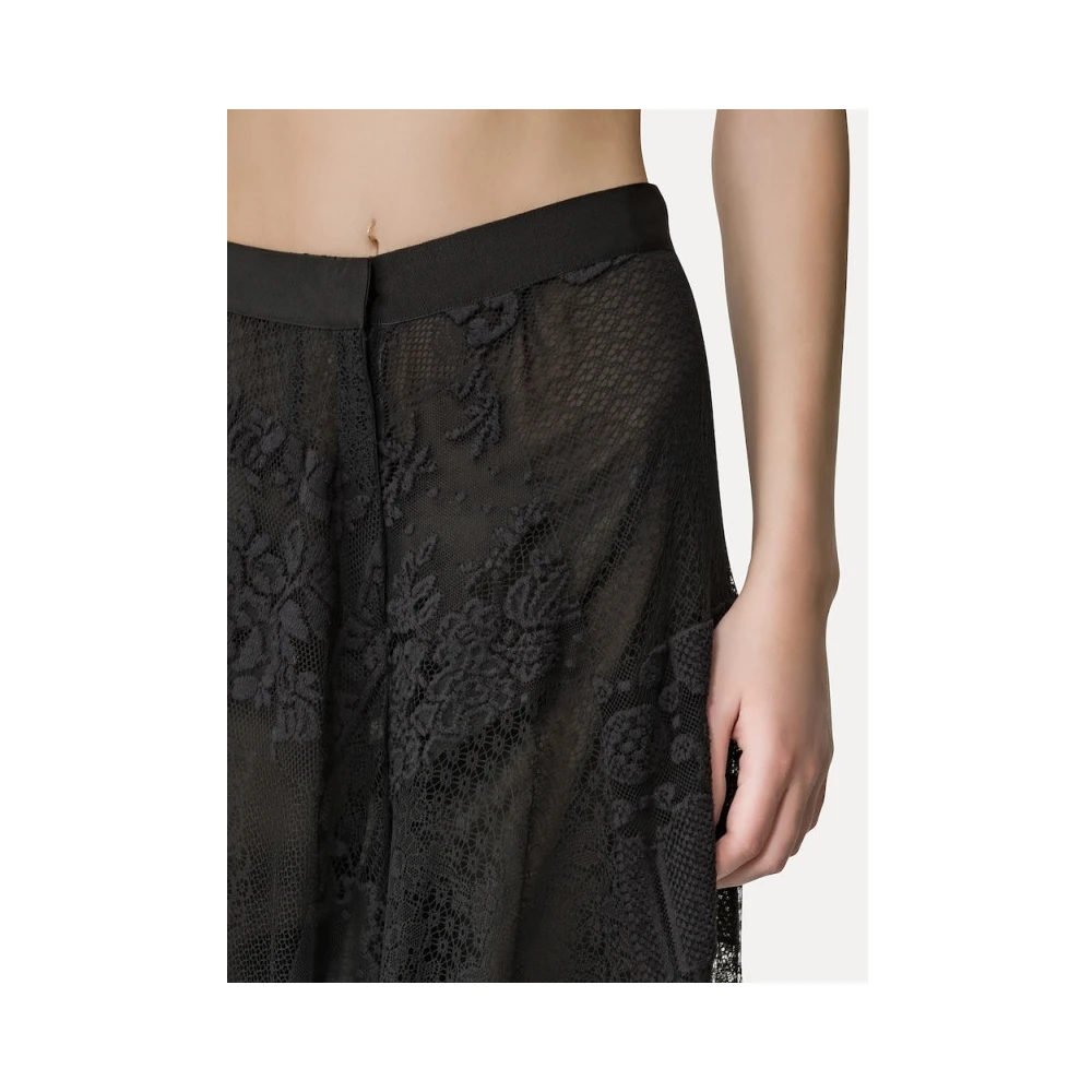 Forte Kant Patchwork Culotte Broek Black Dames